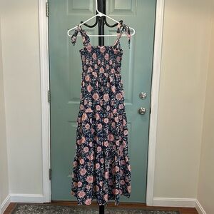 THML Floral Smocked Midi Dress size XS